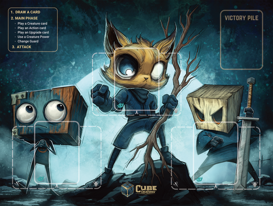 Premium Stitched Playmat (Chiggy, Night Knight, Cube Kidd)